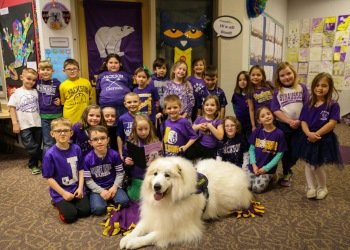 Therapy dog and 2017 Books & Barks contest finalist, Sadie.